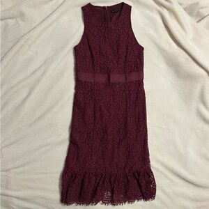 Burgundy Banana Republic dress sz 00p New